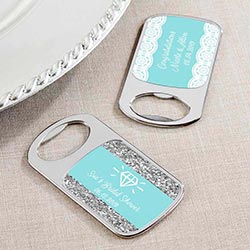 Personalized Silver Bottle Opener - Something Blue