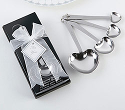 "Love Beyond Measure"  Heart Shaped Measuring Spoons in Gift Box