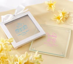 Personalized Glass Coaster (Set of 12) (Baby)