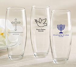 Personalized Stemless Champagne Glass – Religious